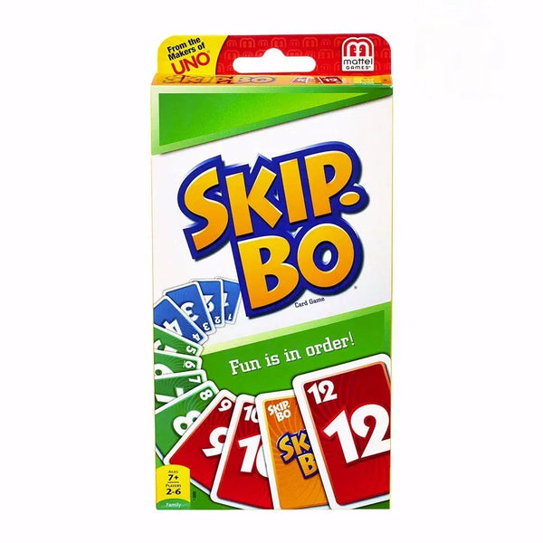 Mattel Games UNO:SKIP BO Card Game Multiplayer Card Game Family Party Games Toys Kids Toy