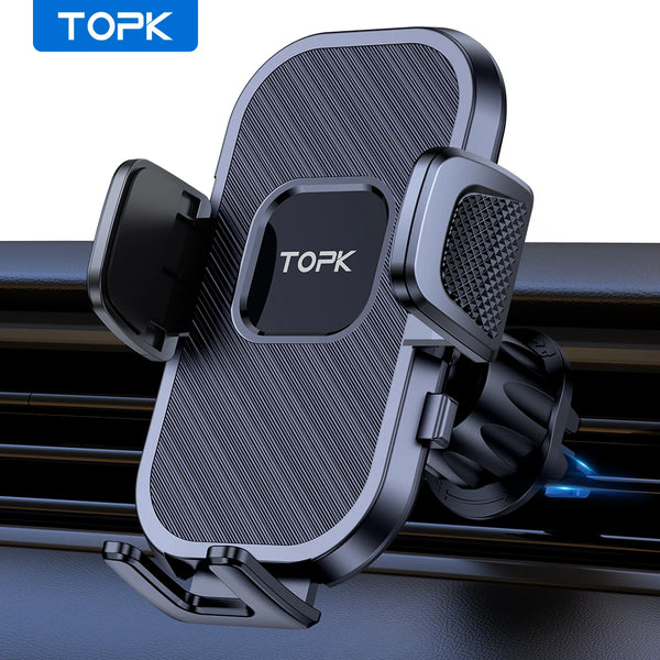Car Phone Holder Air Vent Car Mount [Big Phone & Thick Cases] Hands Free Cell Phone Automobile Clamp Cradles for All Phones